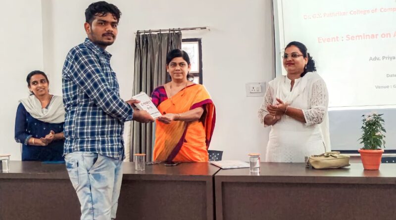 Conducted lecture on anti-ragging at MGM University