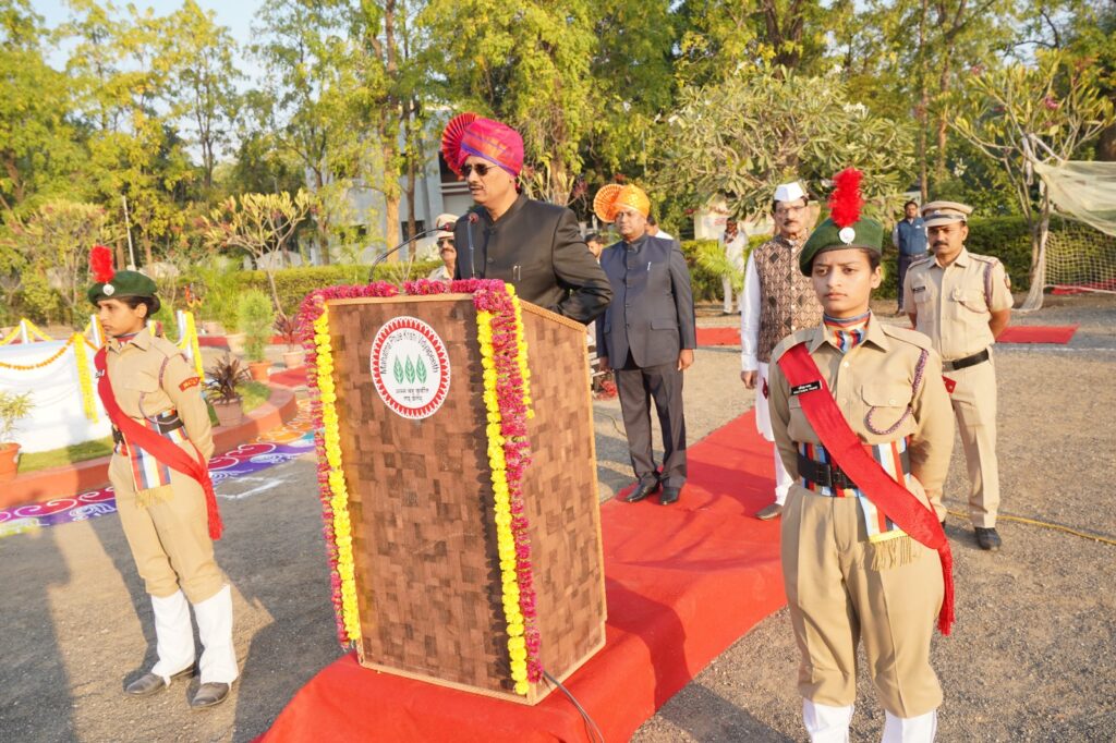 75th Republic Day was celebrated with enthusiasm in Mahatma Phule Agricultural University