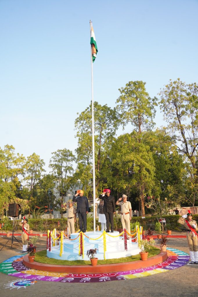 75th Republic Day was celebrated with enthusiasm in Mahatma Phule Agricultural University