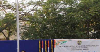 Dutta Meghe Institute of Higher Education and Research Abhimat University celebrates 75th Republic Day with enthusiasm