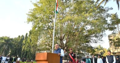 75th Republic Day celebrated with enthusiasm at Yashwantrao Chavan Maharashtra Open University