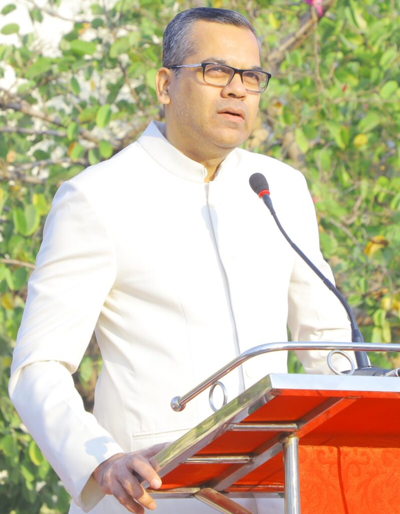 Flag Hoisting by VC Dr Milind Barhate at Amravati University