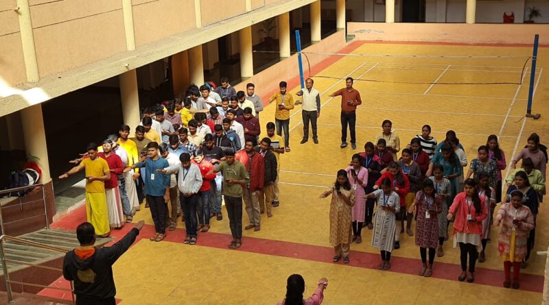 Kavikulguru Kalidas Sanskrit University taking oath on the occasion of National Voter's Day