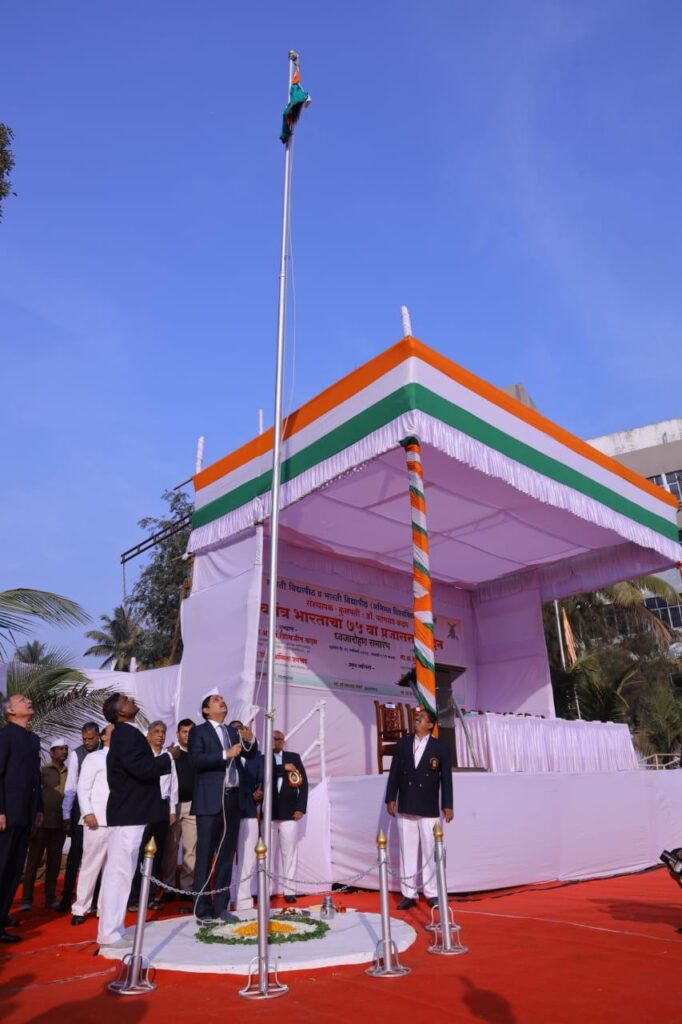 Republic Day celebrated with enthusiasm in Bharti University