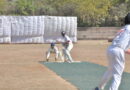 A strong match between three teams in the Western Divisional Inter University Cricket Tournament held at North Maharashtra University