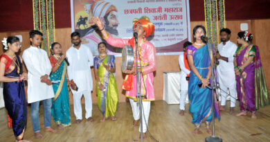 celebrated Shiv Jayanti at kavyitri Bahinabai Choudhary North Maharashtra University