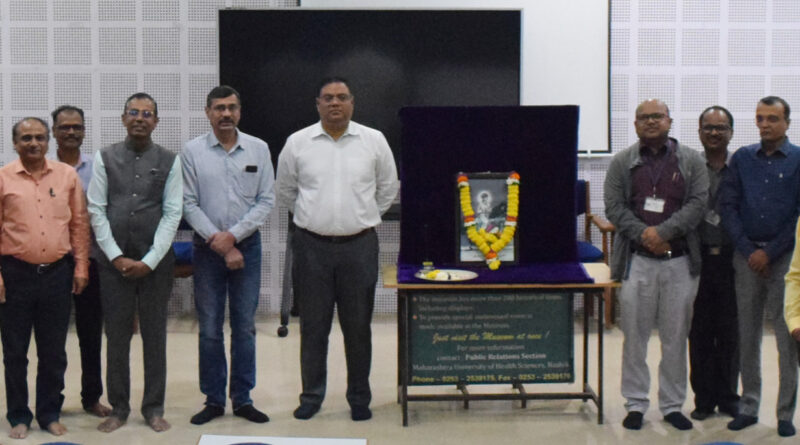 Saint Sewalal Maharaj Jayanti was celebrated with enthusiasm in Maharashtra University of Health Sciences