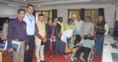 Blood donation camp concluded at Yashwantrao Chavan Maharashtra Open University