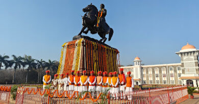 ShivJayanti was celebrated with enthusiasm in Shivaji University