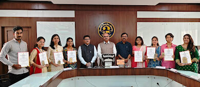 Shivaji University won the first position in the Western Regional Group in the National Youth Parliament Competition