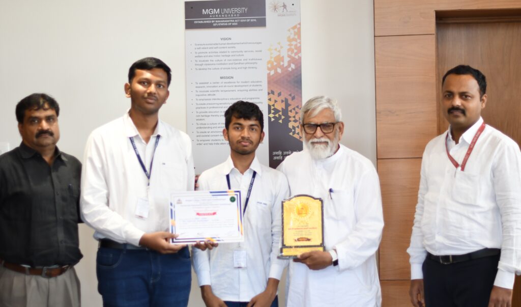 MGM University bagged the first prize in the Divisional Mathematical Competition