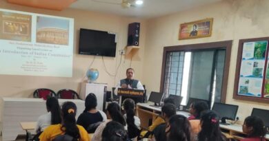 Lecture on "Identity of Indian Constitution" at Shri Bankatswami College