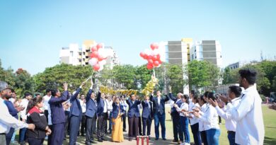 Inauguration of cricket tournament in Chhatrapati Shahu Engineering College