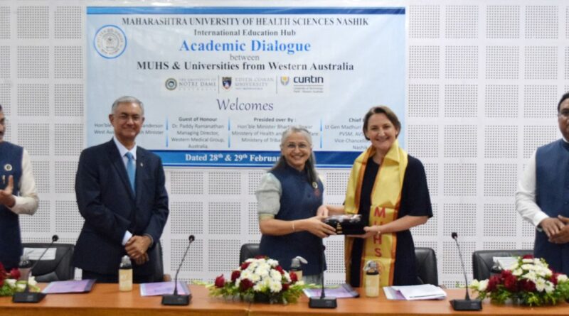 Inauguration of 'Academic Dialogue' program by Maharashtra University of Health Sciences and University of Western Australia