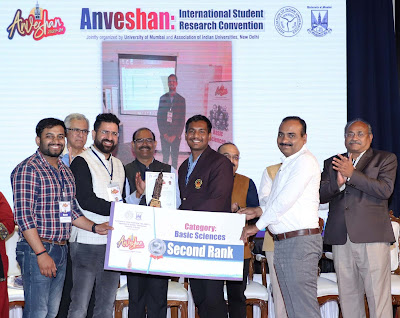 Surjit Adgale of Shivaji University won the second place in the International 'Exploration' Research Competition