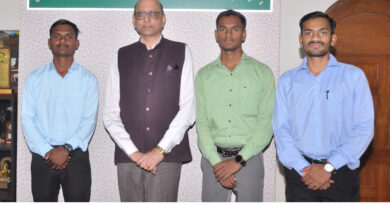 Selection of three students of Polymer Chemistry in Campus Interview at North Maharashtra University