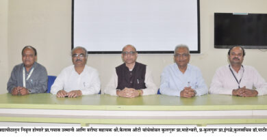 Prof. G A Osmani and Kailas Ooty of Uttar Maharashtra University on the occasion of their retirement