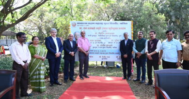 bhumipujan ceremony of Prof Ram Takwale Memorial Park at ycmou