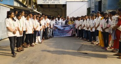 Students of Tatya Raoji More College of Pharmacy study tour to Karnataka