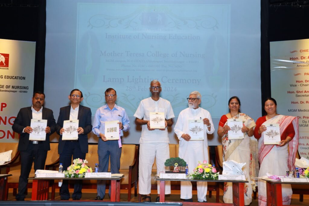 Students of Mahatma Gandhi Mission College of Nursing took oath of patient care