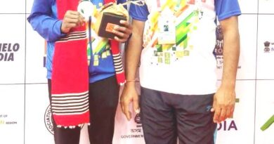 Silver Medal to Poonam Kaithwas of Amravati University in Khelo India Tournament