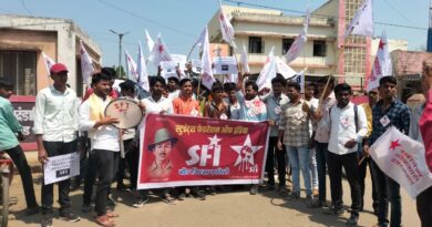 SFI Govt. ITI students protest at Beed Collectorate
