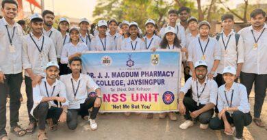 Dr. JJ Magadum College of Pharmacy presented street play on voter awareness