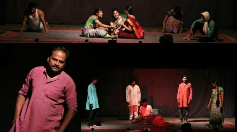 On the occasion of the anniversary of 'Baimanoos' at MGM University, a drama experiment 'Gaavkatha' was organized