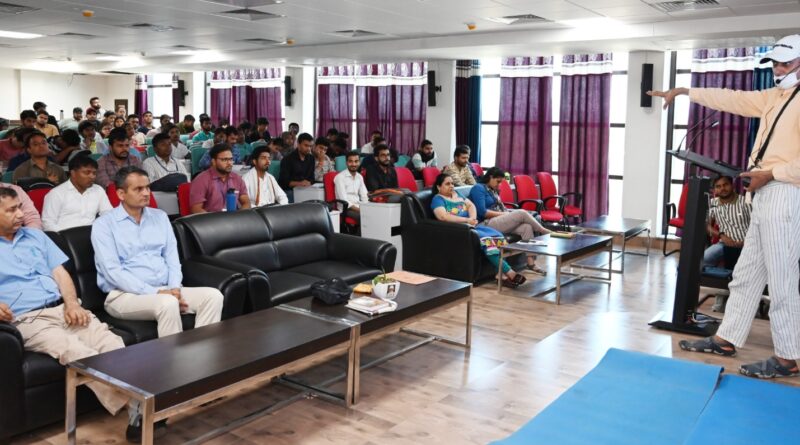 A program focused on health therapy was organized in the Central University of Haryana