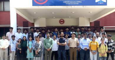 Students of Central University of Haryana conducted industrial visit to Delhi Metro Rail Academy