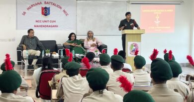 A specialist lecture on the topic of opportunities for youth in the armed forces was organized at the Central University of Haryana