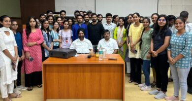 A three-day lecture series on stereochemistry was organized at the Central University of Haryana