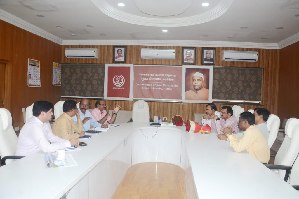 Study tour of Hyderabad Open University officials to Open University, Nashik