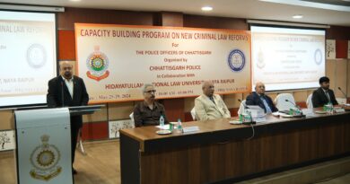 Organized capacity building program for new criminal laws in collaboration with HNLU and Chhattisgarh Police