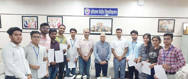 11 students of Central University of Haryana got placement through placement drive