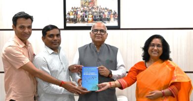 Prof. Tankeshwar Kumar, Chancellor of Haryana Central University released the book