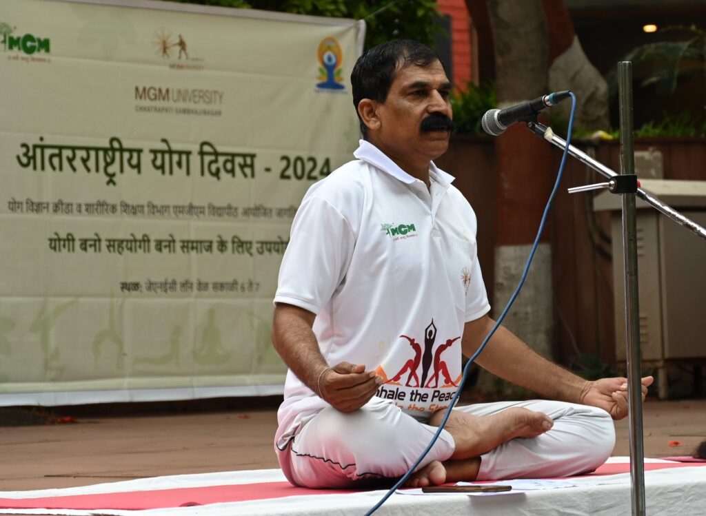 International Yoga Day concluded in a spirited atmosphere at MGM University