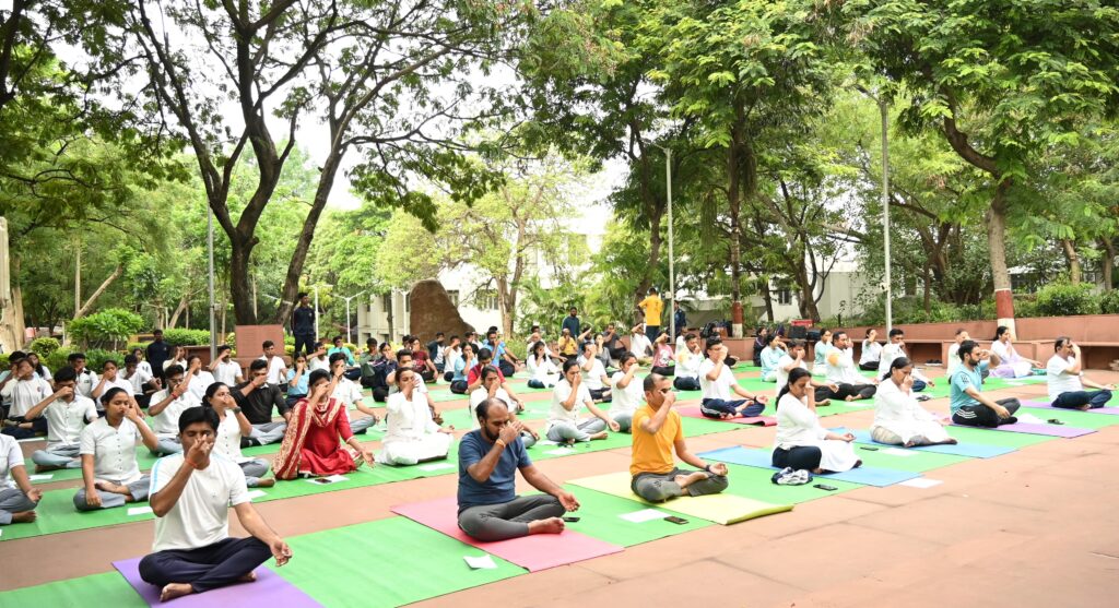 International Yoga Day concluded in a spirited atmosphere at MGM University