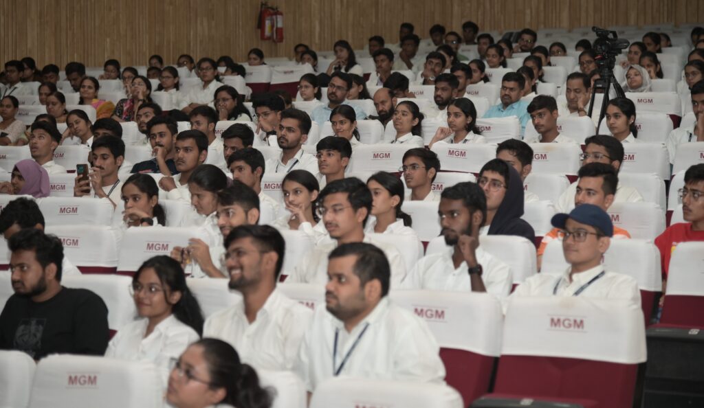 Motivational speaker Sajan Shah interacted with the students at MGM University