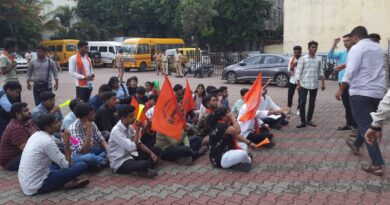 'Pungi Bajao Andolan' at AIMS Institute on behalf of ABVP