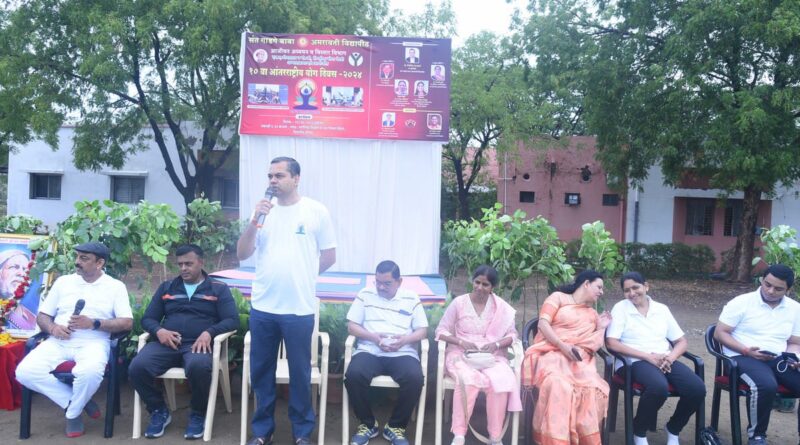 World Yoga Day celebrated with enthusiasm in Amravati University