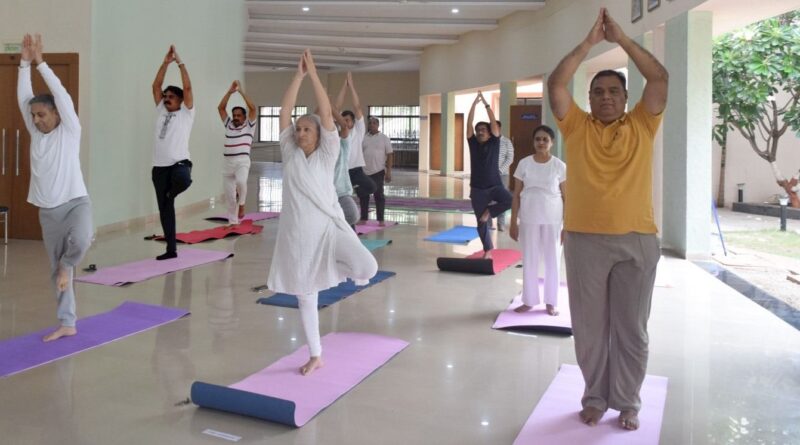 World Yoga Day concluded with enthusiasm at Maharashtra University of Health Sciences