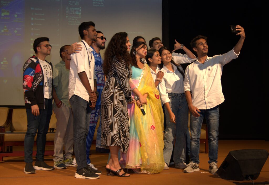 Actors of the movie 'Bai Ga' interacted with the students at MGM University