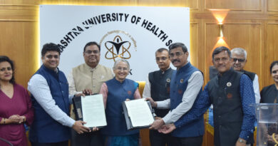 MoU between Maharashtra University of Health Sciences and 3-D Graphics Company