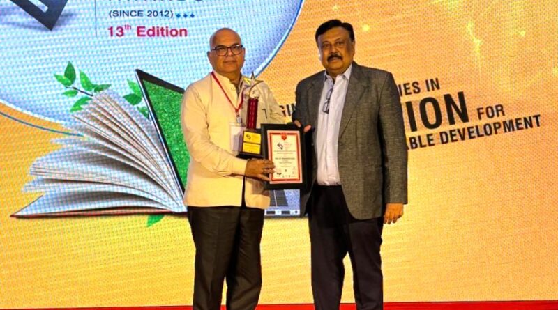 Chancellor of Haryana Central University Prof Tankeshwar Kumar honored with Education Leadership Award