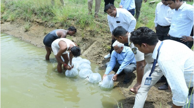 In association with Gondwana University and MAFSU, fish culture was started in the ponds of the prison premises