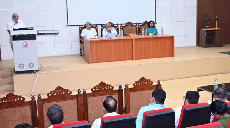 A special lecture was organized at the Central University of Haryana