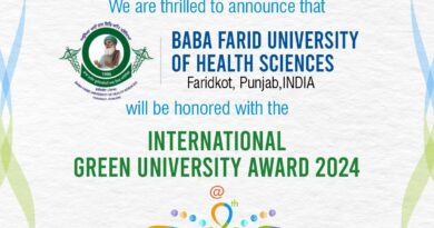 Baba Farid University of Health Sciences honoured with 'International Green University Award - 2024'