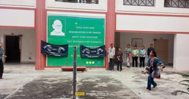 Badminton game organized by National Service Scheme in Jain Vishwabharati Sansthan