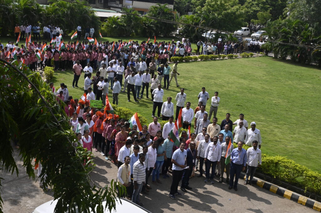 Tricolor Yatra under Har Ghar Tricolor Abhiyan completed in Vivekananda College